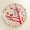 Modern Wall Clock "Bird", Large Wall Clock, Wooden Clock, Wood Decor White Bird Interior, plywood, handmade clock