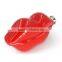 5 oz red lips stainless steel hip flask