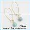 Lovely gemstone earrings turquoise crystal point earrings