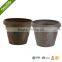 big fashionable plain coloful hotel cheap aluminium garden planter