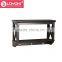 new design DMF WOOD floating shelf Bathroom towel rack with hook glossy painting Wall Shelf