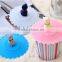 2015 brand new lid FDA LFGB silicone mug lid in diamond style rubber Lids