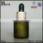  china 15ml dark green frosted cosmetic essence perfume empty glass bottle basket dropper bottle glass wholesale