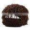 Men Barbarian Knit Crochet Hat Mad Scientist Wig Mustache Cap Beard Hat