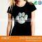 paw strass motifs , diamond rhinestone motif for Tshirt FOKSY