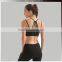 Design Your Own Private Label Gym Wear Women Elastic Band Yoga Mesh Sports Bra