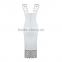 women fashion garment factory new design hot sale white sleeveless long bandage dress 2016 bodycon