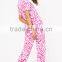 MGOO Full Print Women Long Pyjama Pink Leopard Print PJ Set Digital Print Cotton Pajamas