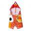Lovely design microfiber hooded poncho towel for kids