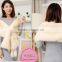 2016 New Product Noble Cape Brand Name Shawl Hand Made Wholesale Cashmere And Fox Fur Trim