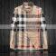  new design fashion checkered embroidered polo shirt for men