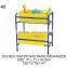 3-tier plastic toy storage organizer with 12-storage bins