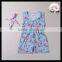 Yawoo wholesale flamingo sleeveless V neck jumpsuit children's boutique clothing
