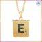 online shop china fashion jewelry FACTORY WHOLESALE price14k silver gold personalized name letter necklace