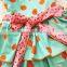 2017 Green cute girls one-piece summer swimsuits kids swimwear