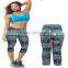 Summer fashion print sports seventh leggings sexy women short capris