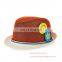 Summer New Small Children Breathable Fedora Hat