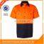 OEM manufacture TC Drill button mechanic breathable work shirts wholesale