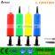 Two functions plastic hand pump for inflatable ball small hand pump with needle