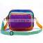 Students Purple Durable Canvas Messenger Bag