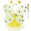 3Pc Set Party Costume Wings Wand Headband Pink Princess Butterfly wings