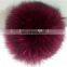 Fashion Charm Genuine fox Fur pom pom ball for keychain/ handbag pendant