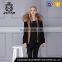 Top quality womens cheap faux fur jacket with fur collar