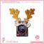 Reindeer Antlers & Light-up Blinking Flashing Nose