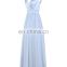 Cheap Evening Dress Long 2016 Free Shipping Real Photos V-neck A-line Bridesmaid Dress for Wedding Formal Party Dresses