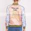 Text Pattern Coat Woman Embroidered Bomber Jacket Custom Clothing Women