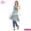 Polyester Fiber Sleeveless Ladies Clothing Tunic Print Dress