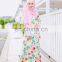 Bright color muslim dress latest design high quality printing baju kurung malaysia