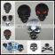 3D skull head car emblem,skull metal badge