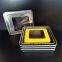 With Window Square Birthday Tin Box Coffee Tin Box PVC Customized Size