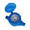 Blue Rotor Dry Plastic Body Water Meter Horizontal Woltmann Water Meter