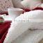 Manufacturer Red Soft Swaddle 100% Microfiber Sherpa Blanket For Winter Fleece