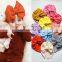 0-4years Baby knitted Knot Turban hats Kids Girls Stretchy Beanie Hat Headwear Baby Hair Accessories 30colors