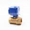 DN15-25 G1/2&quot; to G1&quot; 2 way mini electric actuator control ball valve with signal feedback