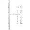 Handrail Fitting 90 Degree Round pipe Elbow Stainless Steel Connector And Cross Bar Holder