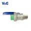 20 x 1/2" - 50 x 11/2" Chrome Ball 362.5 psi Nickel Plating Brass Full flow PPR Ball Valve