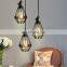 Simple Cage Shade Pendant Light E27 Bar Restaurant Hanging Lamp