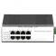 DIN Rail Ethernet Switch Industrial Grade Model 8 10/100M RJ45 Port