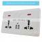 British standard socket type 146 dual multifunctional British standard with dual USB charging household electrical wall switch s