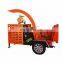 Hot Selling Mobile Wood Chipper Forestry Wood Waste Crusher Electric Wood Branch Chipper