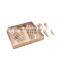 Eco Friendly Design Cosmetic Sliding Cardboard 8 Pcs Makeup Brushes Packaging Case With Transparent Window