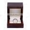 Custom Recyclable MDF wood ring box luxury ring jewelry box