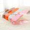 Latest modern design eco-friendly colorful plastic adjustable double layer space saving shoe rack bracket shoe stand shelf