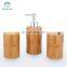  gold supplier 4pcs ceramic bamboo style design bath accessories set