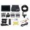 4CH Car Mobile DVR Recorder with 4 IR Light Vision Camera and Cable 7 Inch LCD Screen Set