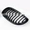 Front grill for BMW 5 Series E60 E61 Single Slat Line Matt black ABS kindly grill for BMW M5 sedan E60 2004-2009